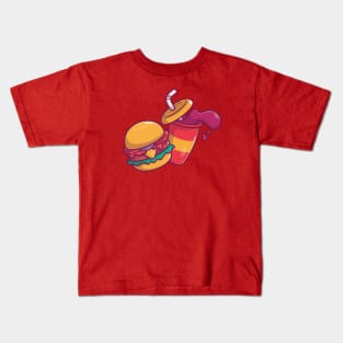 Burger and Soda Kids T-Shirt